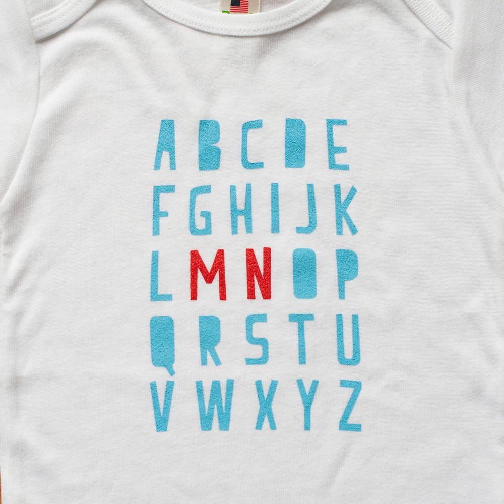 Minnesota Alphabet Baby Bodysuit - Sweetpea and Co.