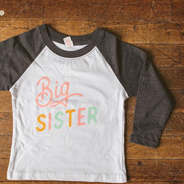 Big Sister Raglan Tee - Sweetpea and Co.
