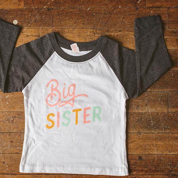 Big Sister Raglan Tee - Sweetpea and Co.